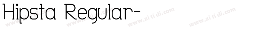 Hipsta Regular字体转换
